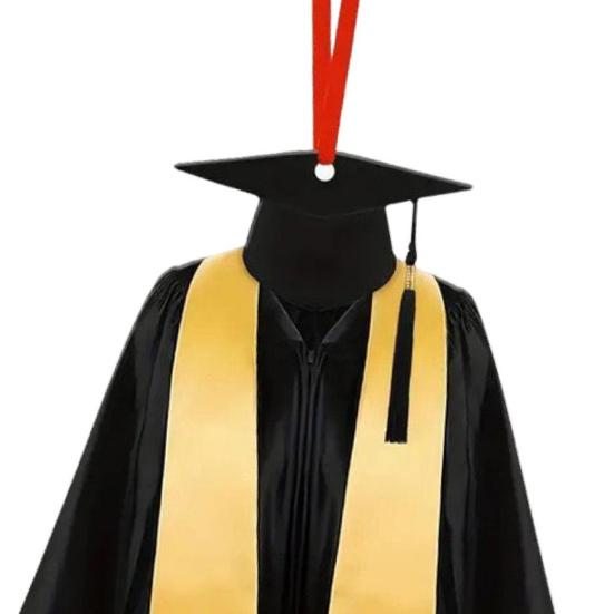 Выпускной кулон 2024 года, украшение в форме выпускного платья, украшение для выпускного в старшей школе, украшение для каминной доски