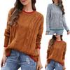 Fashion Women  And Winter Printing Knitted Long Sleeve Pullover Sweater Casual Sweater