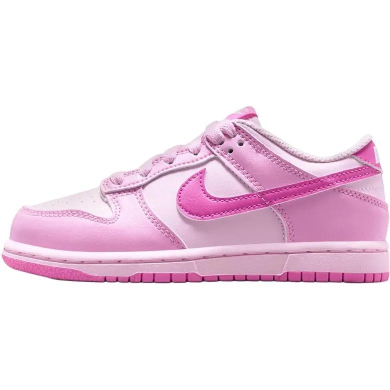 Nike Dunk Low PreSchool 'Pink Rise' (Unisex) Pink Rise / Pink Foam / White / Playful Pink Kids' Skateboarding Shoes IU7765 600