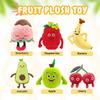 Super Soft Simulated Fruit Plush Toy Apple Banana Shape Plush Pillow Indoor Ornaments Doll Machine Doll Holiday Gift