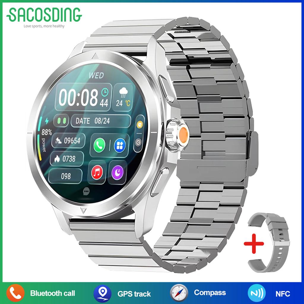 2025 Новые часы S4 Ultra Sports для мужчин, высотомер, GPS, трек, компас, NFC HD, BT, умные часы для Android IOS XIAOMI