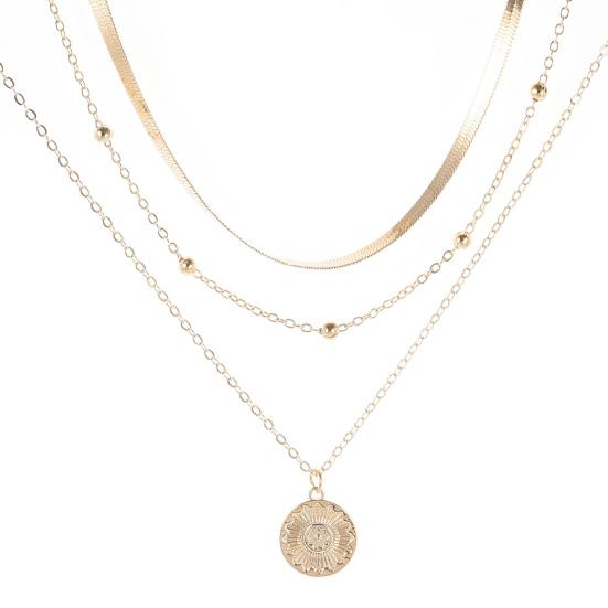 Multilayer Charm Necklace Adjustable Neck Decoration Not Deformed