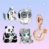 SS925 Original Zinc Alloy Silver Plated Animal Charm Beads Fit For Jewelry Cute Niche For DIY Women's Bracelet Gift