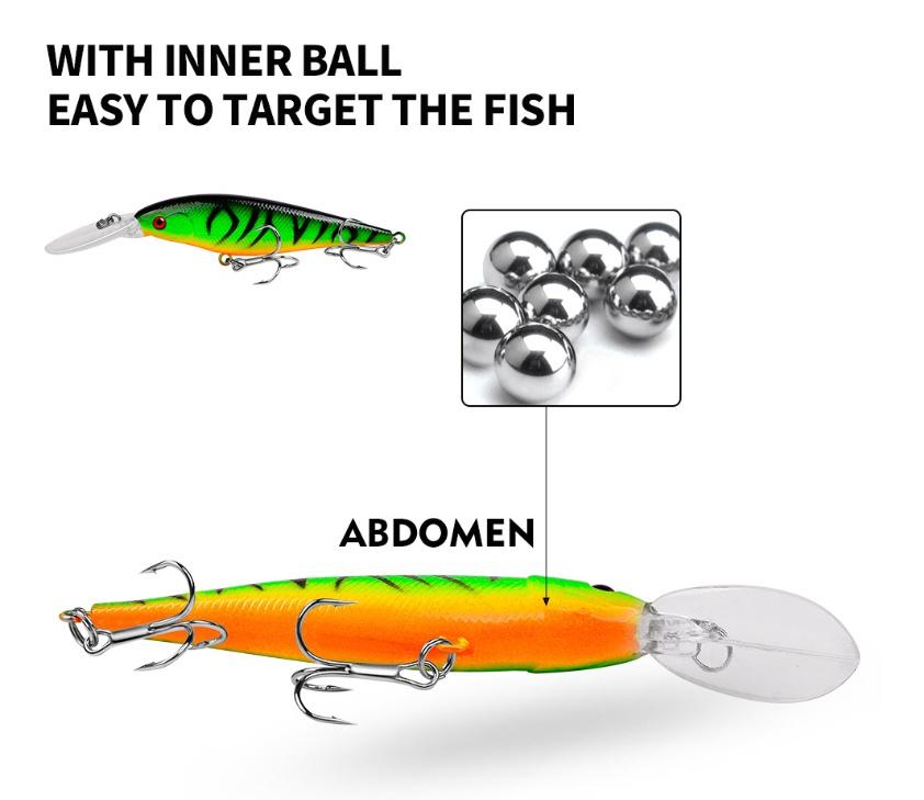 9 см плавающая водная дорожная приманка, искусственная приманка, 7 г, жесткая приманка, искусственная поддельная приманка