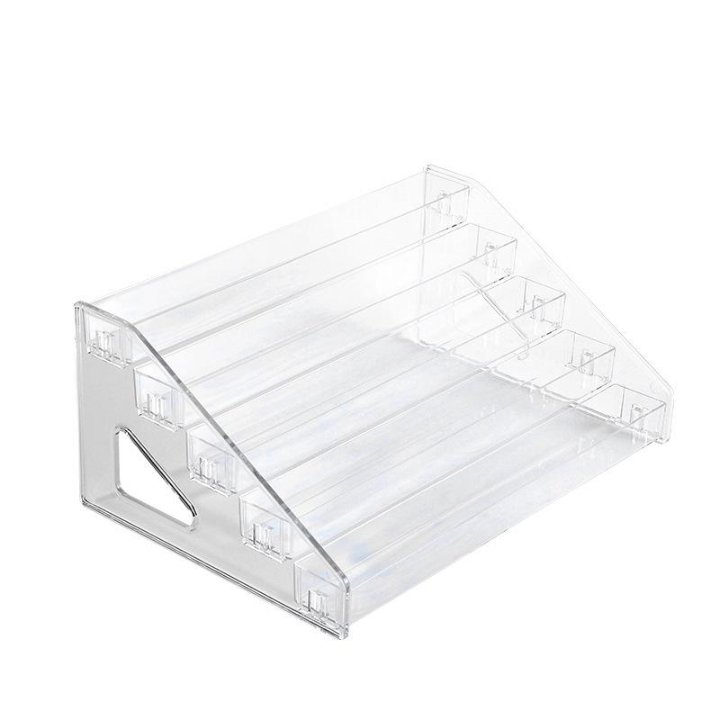 Многослойная прозрачная коробка для демонстрации и хранения лаков для ногтей, для нейл-арта, губных помад, теней для век и инструментов для УФ-геля.