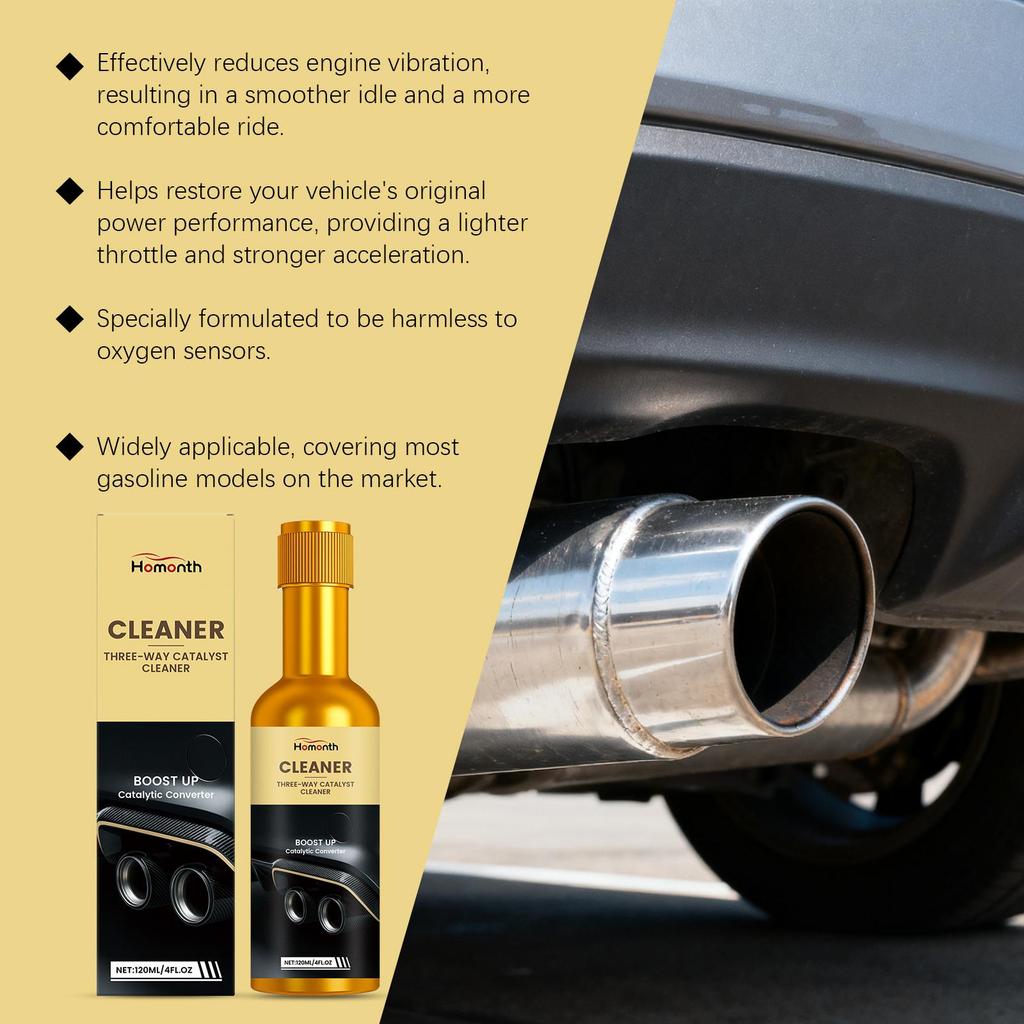 Homonth Car Cleaner Removes Stubborn Carbon Deposits Reduces Fuel Consumption Maintains Car Suitable for Car Fuel Tank 120ml