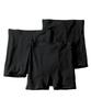 Nissen Sanitary Antibacterial and Cotton Blend Stretch Sanitary 4L Shorts, Deodorizing, Moisture-Resistant Over-the-Shoulder Pants, 3-Pack, Black,