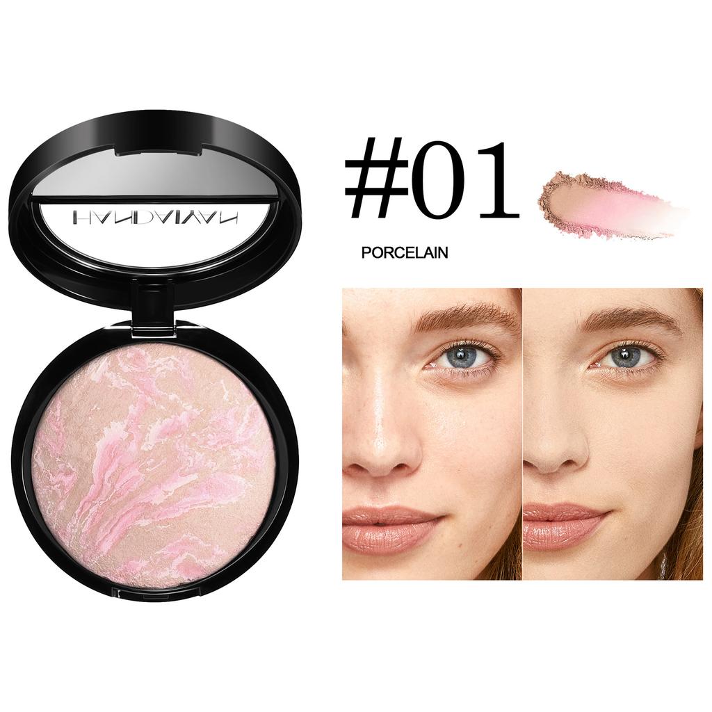 Компактная пудра Marble Color Baked Powder с зеркалом для всех типов кожи