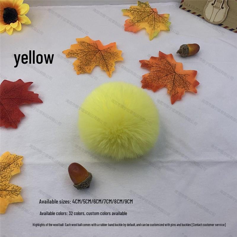 Цветной 5 см искусственный меховой шарик из кролика Рекс для украшения украшений, одежды и обуви, шляп