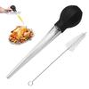 1 Set Useful Multi-use Non-slip Turkey Baster Tube Pump Chicken Turkey Poultry Baster Pipettte for Kitchen