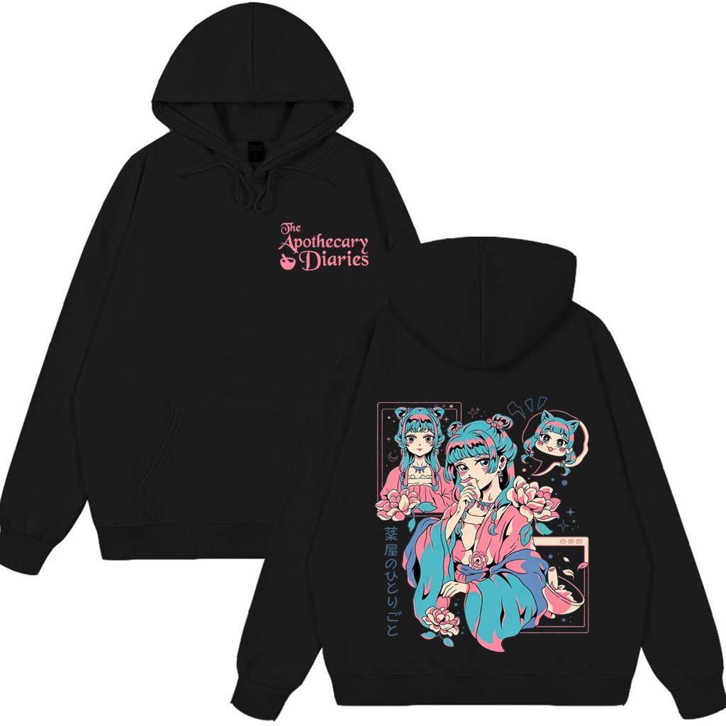 Anime The Apothecary Diaries Graphic Hoodie Men Women Kawai Cute Pullover Long Sleeves Loose Casual Sweatshirt Hot Sale 2026