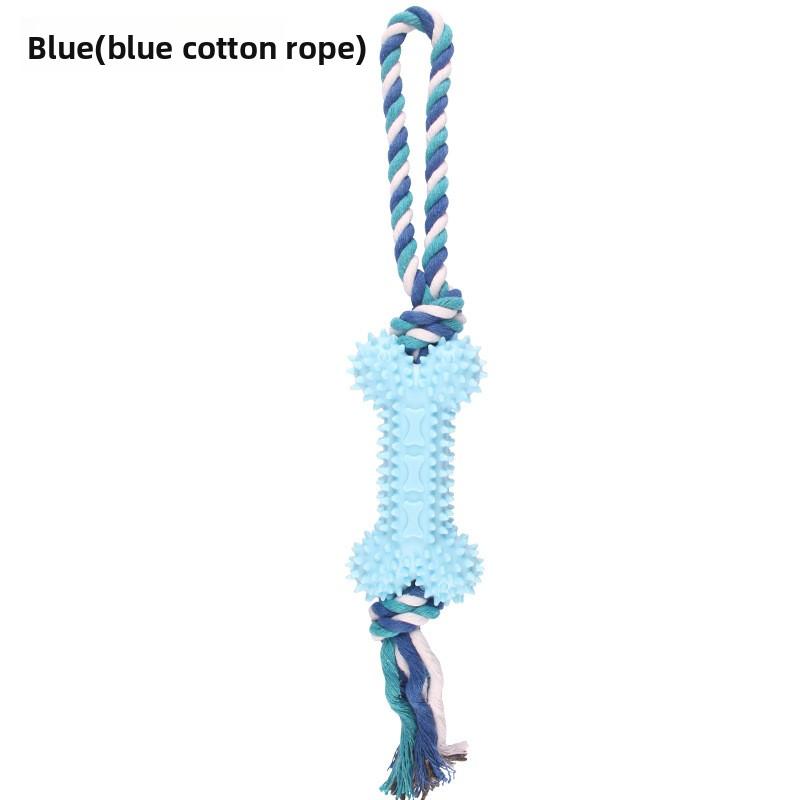 Игрушка для питомца хлопковая веревка в форме кости, износостойкая, тренировочный канат с узлами для прорезывания зубов, набор игрушек для собак, чтобы развлечь себя и не скучать