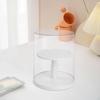 Clear Figure Display Case Showcase Table Centerpiece Elegant Portable Rotating Doll Storage Box for