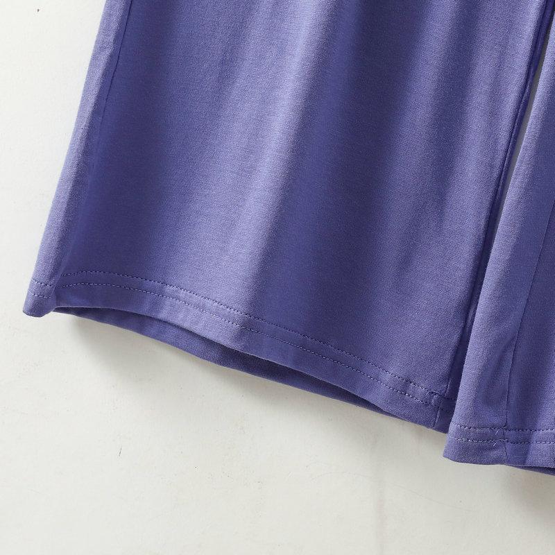 XL до 8XL Модальные свободные брюки с карманами Весна-лето Повседневные широкие брюки однотонные высокие эластичные брюки большого размера Домашняя одежда