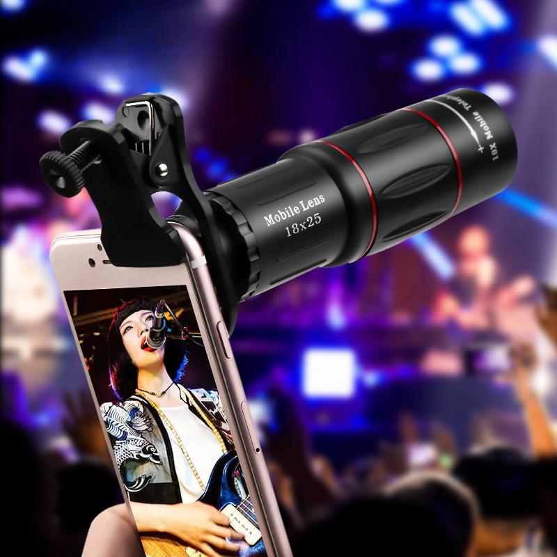 Телескоп для камеры мобильного телефона с высоким увеличением, концертный дальний выстрел, внешний телеобъектив для мобильного телефона