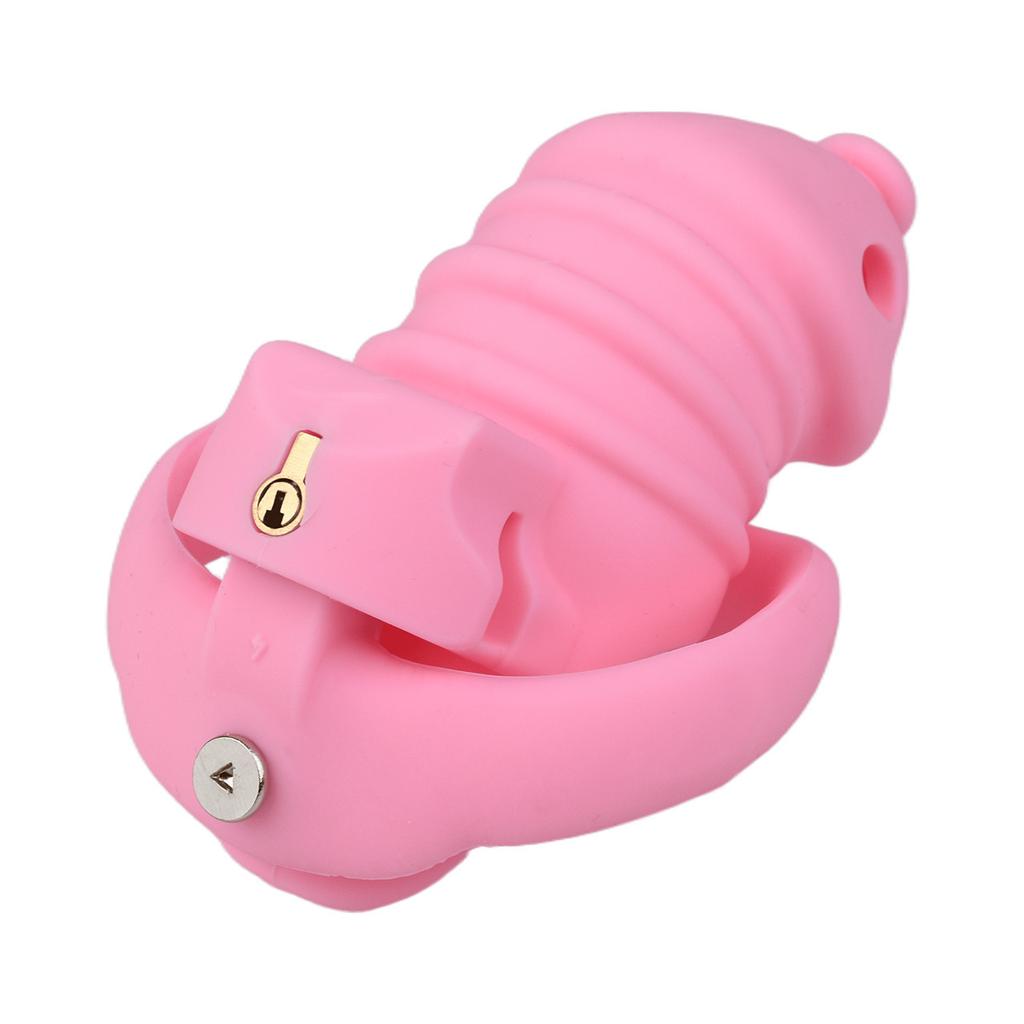 Soft Silicone Chastity Lock Male Penis CB Lock Gay Cuckold Adult Sex Toys BDSM Cock Ring 18+