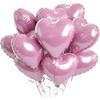 5 Pcs Heart Shape Foil Balloons DIY Air Balls New Wedding Decoration  Birthday Party
