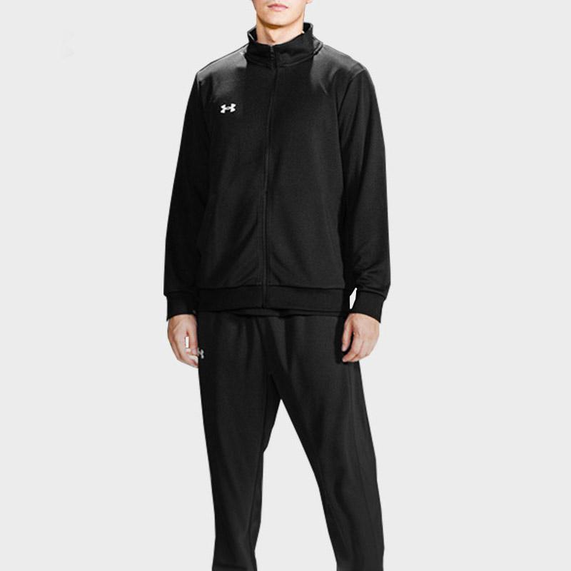 Under Armour Logo Knitted Jacket And Pants Casual Sports Set Men Sets Black 21500437-001+23600703-001