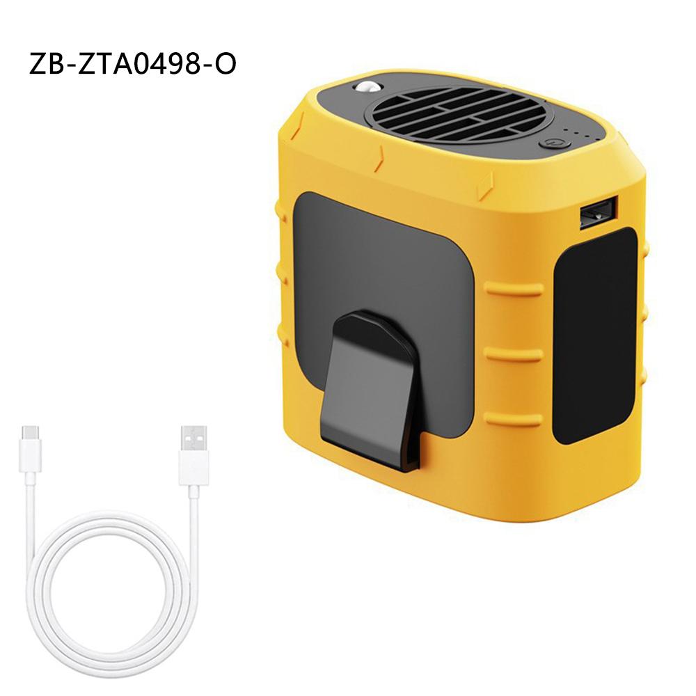 8000Mah Portable Waist Clip Fan For Outdoor Workers And Outdoor Sports(Green)