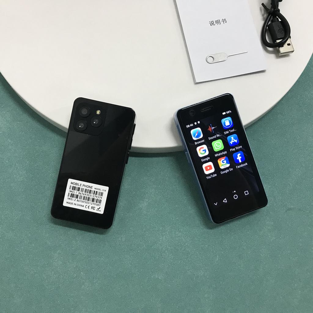 S18 4G Mini Smartphone 2.95inch MT6737 2 ГБ ОЗУ 16 ГБ ПЗУ Две SIM-карты Двойной режим ожидания 5 МП задняя камера Type-C LTE Android Bar мобильный телефон
