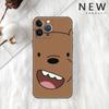 Чехол Funda для Apple iPhone 14 11 13 7 12 Pro 7 XR XS Max 8 Plus 6 14Pro 13Mini черный мягкий чехол для телефона We Bare Bears Cartoon