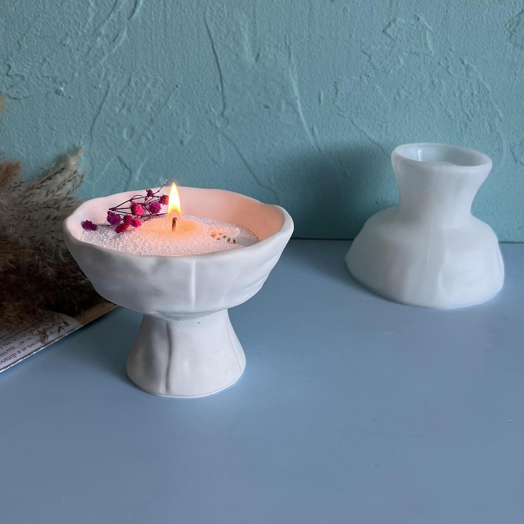Tall Cup Silicone Mould Candle Cup Candle Jar Plaster Mould Resin Drip Moulds