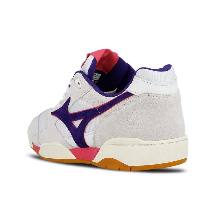 Mizuno Club 75 x Court Select Фиолетовые Унисекс Кроссовки Белый Розовый Резина D1GD182801