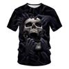 Vintage Horror Skull 3d Print Men's T-shirt Summer Classic Casual O Neck Short Sleeve Fashion Loose Oversized Tops Tee Shirt Men