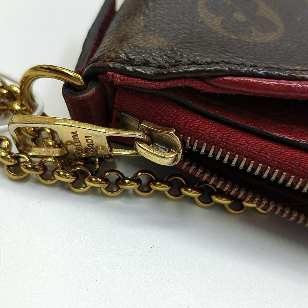 [Pre-Owned] Pallas Clutch Classic Monogram Canvas Leather Chain Bag - Good #EC90Q7