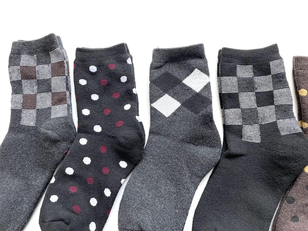 EM Wear Japan Warm Monochrome Pile Socks for Thick Cotton Sizes Set of 4 C32 Women's Fall/Winter, Blend, 23-25cm, (Colors Available)