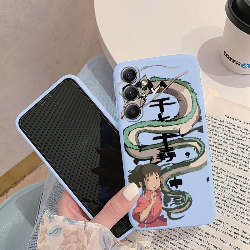 Чехол для телефона с рисунком Тоторо для iPhone Samsung A55 S24 FE S25 M35 Xiaomi Redmi Note 13 Pro 14C Huawei Honor Realme, противоударный матовый чехол с защитой от царапин