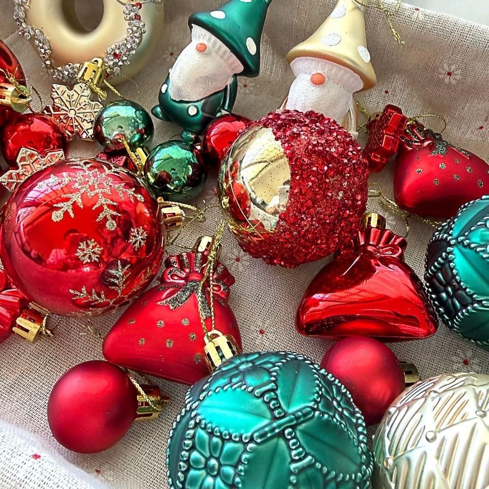 22Pcs/Set 6CM Christmas Tree Balls Creative Xmas Baubles Durable Xmas Ornament Ball Storefront