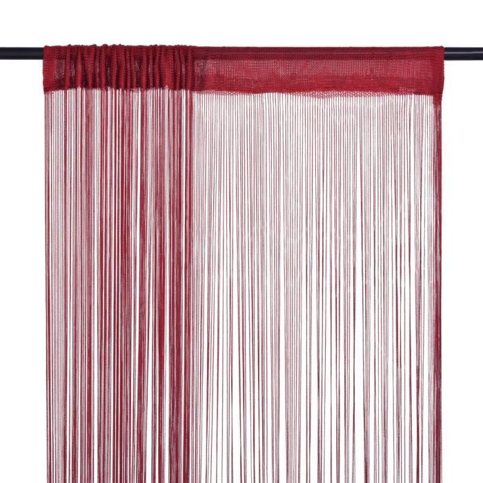 VidaXL String Curtain 2 Pcs 140 X 250 Cm Bordeaux