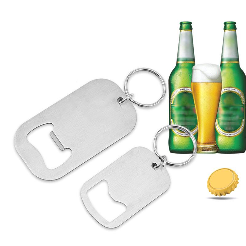 1 шт. креативный брелок для открывания бутылок из нержавеющей стали