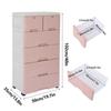 Bymaocar 6 Drawers Organizer Baby Dresser Clothes Storage Drawer Cabinet Safe Plastic Fit Bedroom Closet,waterproof Modern Look
