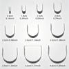 10Pcs Half Circle Punching Die Belt Tail Puncher Leather Bag Shoulder Tail Punching Leather Tools C-Type Hole Cutting Die Mold
