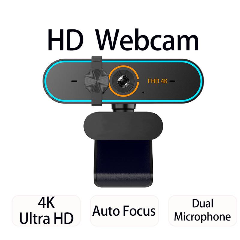 USB-камера 4K Ultra HD: Без драйверов, Plug & Play для домашнего офиса, стриминга, записи и фотографии