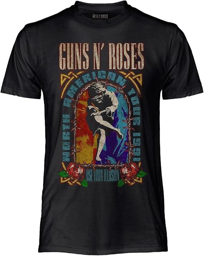 Футболка GUNS N' ROSES Maglietta Use Your Illusion Официальная Оригинальная Черная