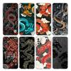Прозрачный чехол для Samsung Galaxy A52 A12 A51 A32 A21s A71 A32 A22 50 A70 A31 A72 5G чехол для телефона модный китайский винтажный дракон
