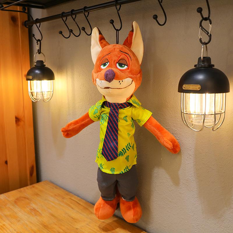 Плюшевые куклы Зверополиса: Лис, Ник, Кролик, Джуди, Кукла, лис, кролик