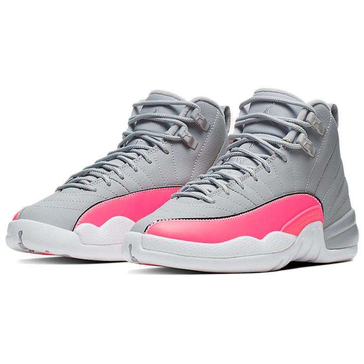 Jordan 12 Ретро Вольф Грей Рейсер Пинк GS 510815-060