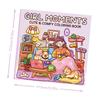 Cute Cartoon Coloring Book GIRL MOMENTS Educational Paperback Stress Relief Painting Gift Doodles Book for Adults And Teens