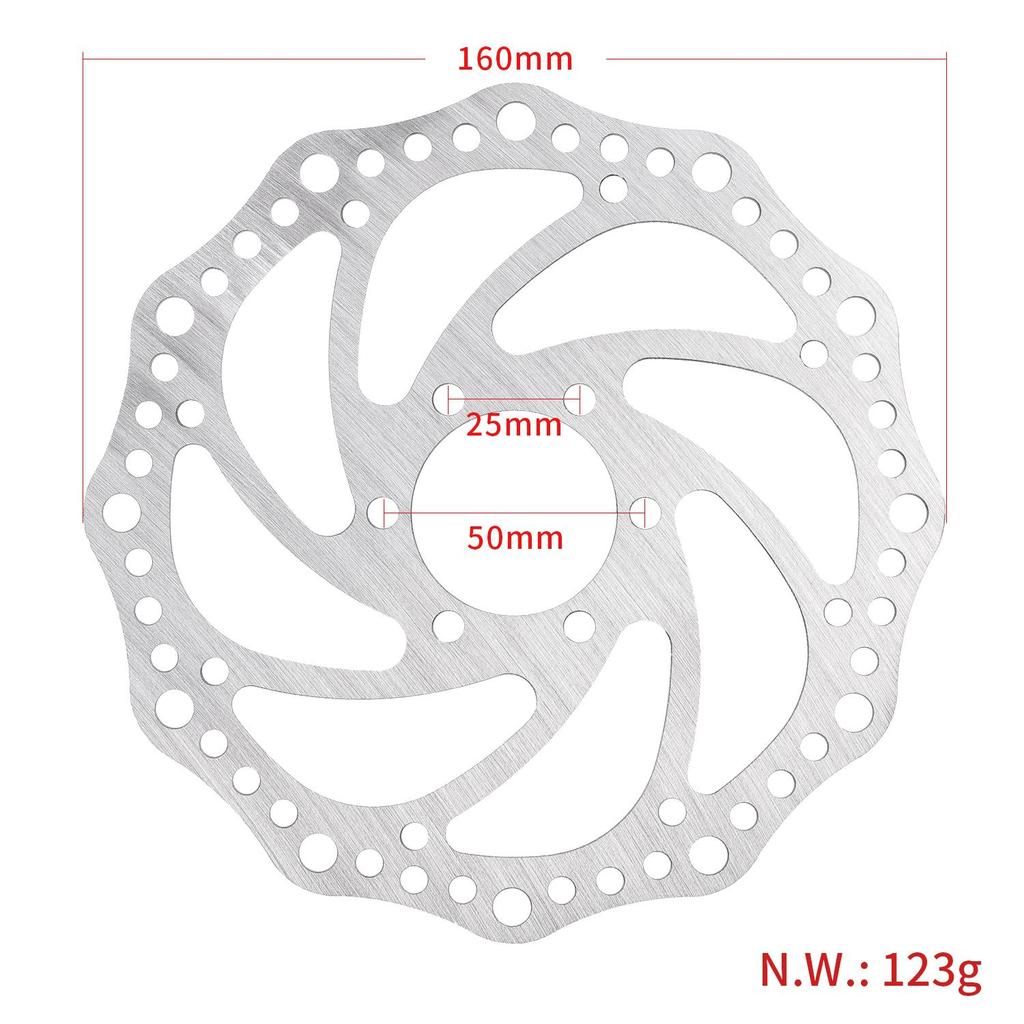 160mm brake disc with 6 holes for Dualtron