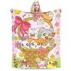 Cute Hamtaro  Plush Blankets Child  Flannel Throw Blanket For Living Room Warm Soft ized Quality Bedspread Gift