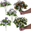 7 Голов Искусственные Цветы-Бабочки Ветви В Комплекте Красочный Букет из Искусственных Бабочек Водонепроницаемый Реалистичный Букет Цветов