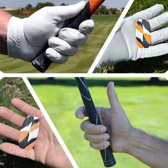 Тренировочная накладка для гольф-клюшки, противоскользящая, тренажер для отработки ударов, вспомогательное средство для тренировок по гольфу, корректирующее осанку при захвате клюшки