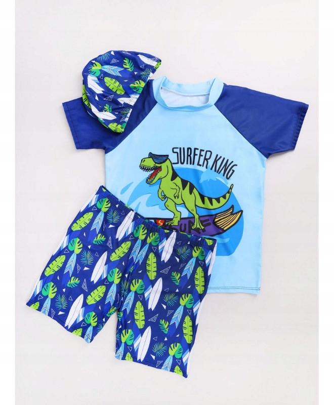 Boy' 3-piece swimsuit, blouse, shorts, cap 92/98 Ł001C