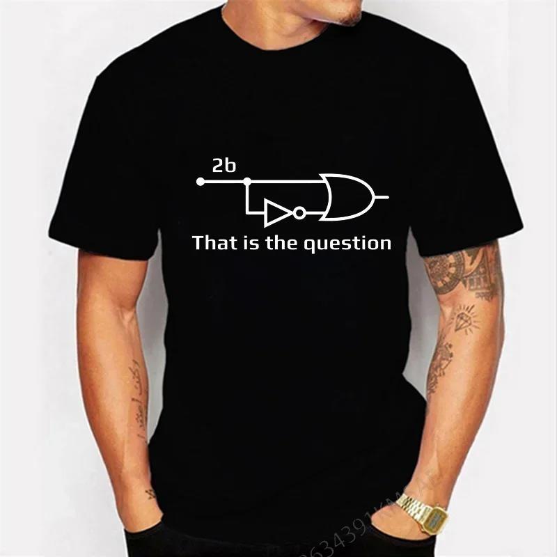 Electrical Engineer That Is Question Funny T Shirt for Men Cotton Vintage TShirt Clothes Engineering Mens Tshirts Clothes