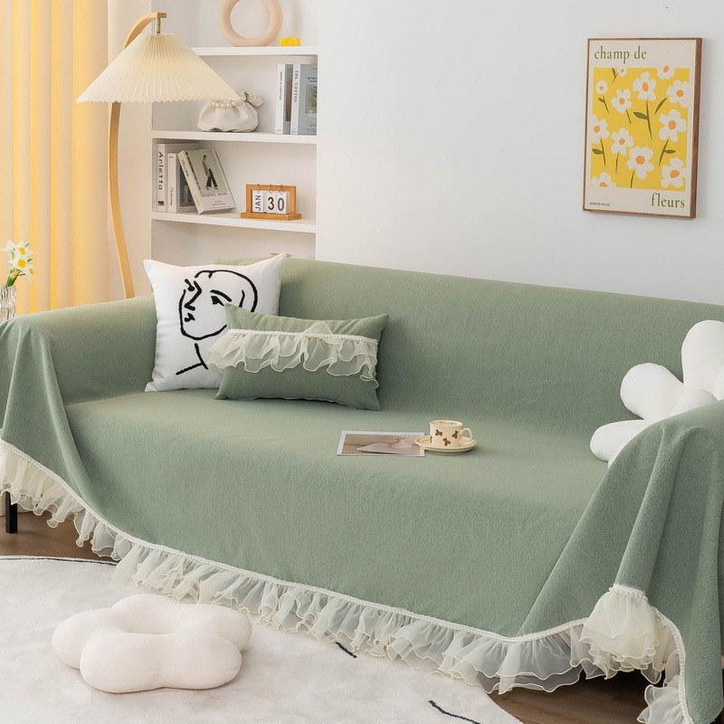 Чехол для дивана, полотенце с кружевной юбкой, 1/2/3/4/5 мест, универсальный, секционный диван, чехол для мебели, современный