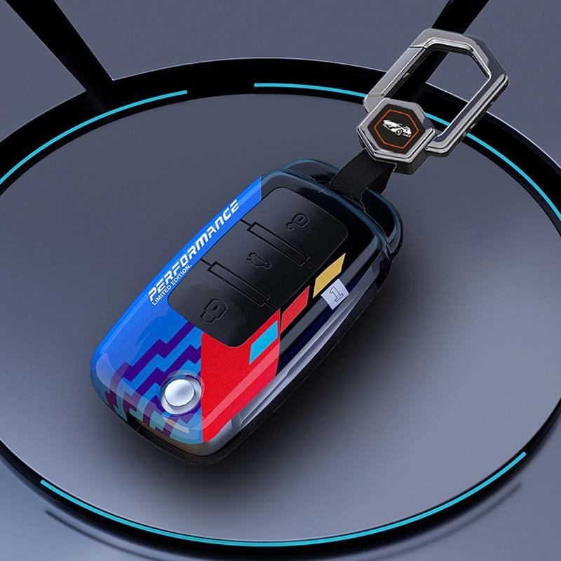 Защитный чехол для ключа автомобиля для Volkswagen Polo Passat B5 Golf 4 5 6 MK5 MK6 Eos Bora Beetle TSI Новый карбоновый ABS чехол